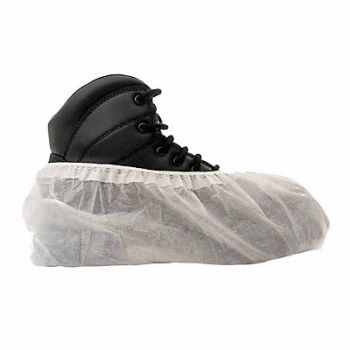 INTERNATIONAL ENVIROGUARD Shoe Cover White XL PK300, 782T52