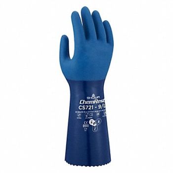 SHOWA Glove Chemical Resistat Seamless Knit PR, 783AC2