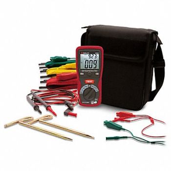 TRIPLETT Earth Ground Tester Kit 200V AC Case, 783AT0