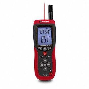 TRIPLETT Psychrometer w/ Built In IR Thermometer, 783AT7