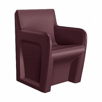 SENTINEL Arm Chair Floor Mount Burgundy w/Door, 783EV2