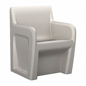 SENTINEL Arm Chair Floor Mount Stone Gray w/Door, 783EV1