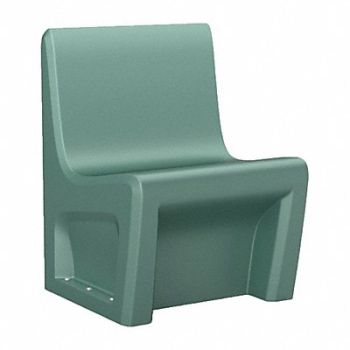 SENTINEL Armless Chair Floor Mount Aqua w/Door, 783EW2