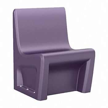SENTINEL Armless Chair Floor Mount Indigo w/Door, 783EW3