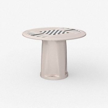 ENDURANCE Table 42 Round Stone Gray Game Top, 783F44