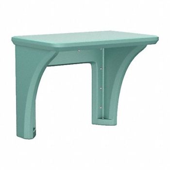 Endurance Desk Plastic Wall Mount Aqua, 783F69