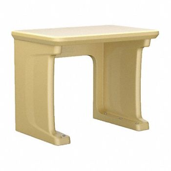 ENDURANCE Floor Mount/Standing Desk Plastic Sand, 783F75