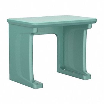 ENDURANCE Floor Mount/Standing Desk Plastic Aqua, 783F76