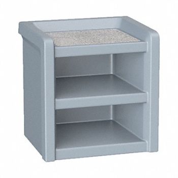 ENDURANCE Night Stand Plastic Laminate Top Gray, 783FC6
