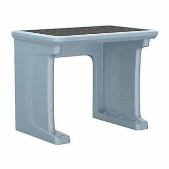 ENDURANCE Standing Desk Laminate Top Blue Gray, 783FD4