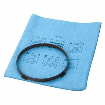 DAYTON Vacuum Bags 13 1/2 in L 7 3/4 in W Cloth, 783GC3