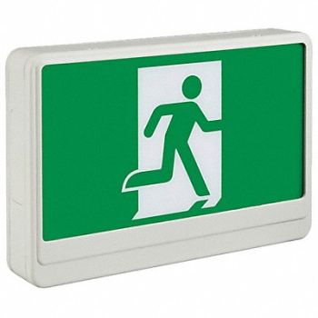 BIG BEAM Exit Sign LED Green Letter Color 2 Faces, 783HP3