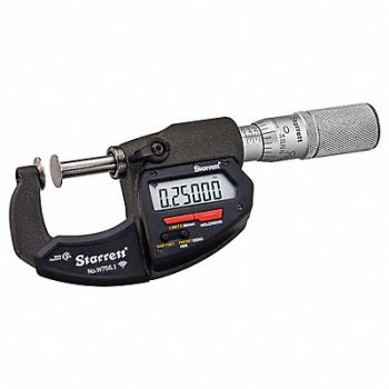 STARRETT Wireless Digital Disc Micrometer, 783RA0