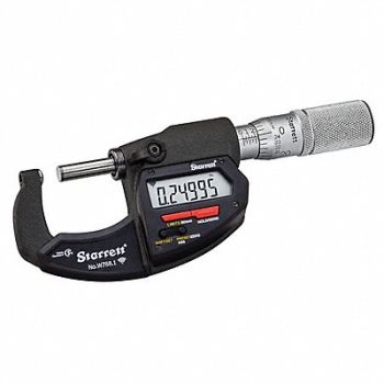 STARRETT Wireless Digital Micrometer, 783RC1