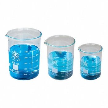 UNITED SCIENTIFIC Heavy Duty Beaker Set 250/400/600 mL, 783WT3