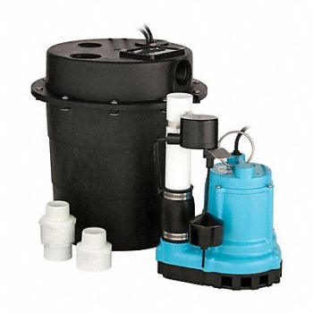 LITTLE GIANT Sump Pump Package 4/10 hp 115V AC Rated, 783X04
