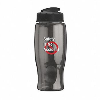 QUALITY RESOURCE GROUP Water Bottle 27oz. Gray, 783XT6