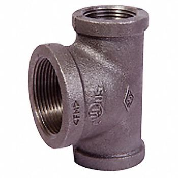 GRAINGER APPROVED Reducing Tee 3/8 in x 3/8 in x 1/2 in, 783Y53