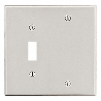 HUBBELL Blank Wall Plate Brown 2 Gangs Standard, 784FE5