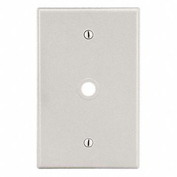 HUBBELL Opening Wall Plate Brown 1 Gang, 784FE6