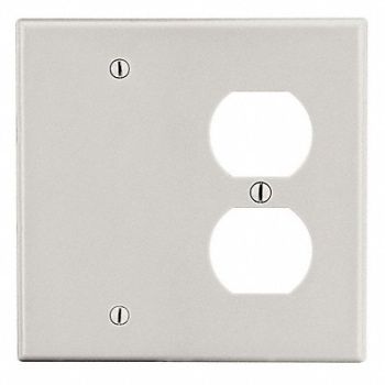HUBBELL Toggle Switch Wall Plate Brown 2 Gangs, 784FE9