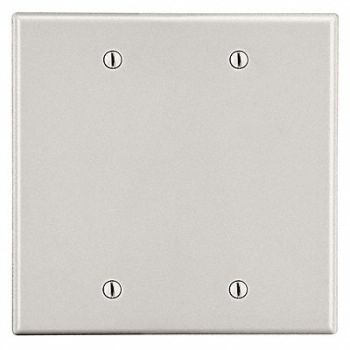 HUBBELL Rocker Wall Plate Brown 2 Gangs Standard, 784FF4