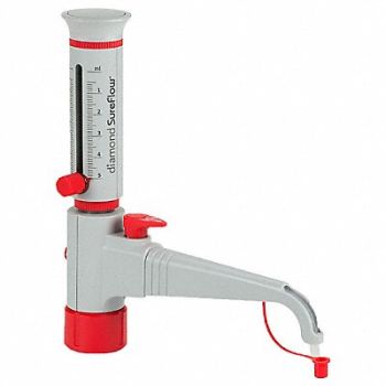 GLOBE SCIENTIFIC Bottle Top Dispenser 0.5 to 5 mL, 784GL3