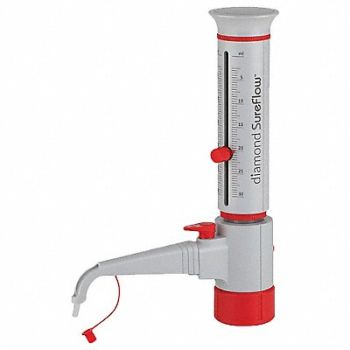 GLOBE SCIENTIFIC Bottle Top Dispenser 2.5 to 30 mL, 784GL6