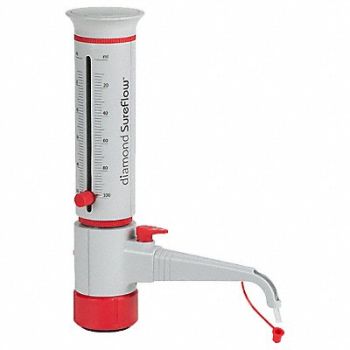 GLOBE SCIENTIFIC Bottle Top Dispenser 10 to 100 mL, 784GL9