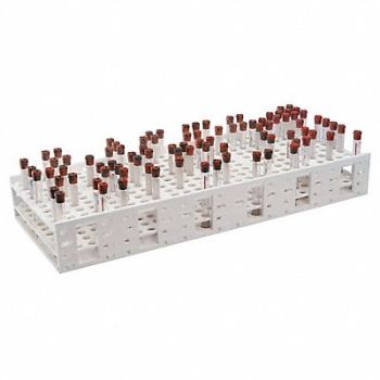 HEATHROW SCIENTIFIC Tube Rack 26-1/2 x10-1/2 Poly, 784GM1