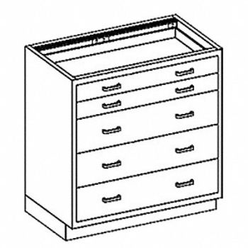 BLICKMAN Base Cabinet (5) Drawers 35 W, 784K02