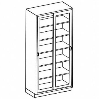 BLICKMAN Double Sliding Glass Door High Cabinet, 784K06