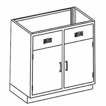 BLICKMAN Wide Double Vented Sink Cabinet 35, 784K10