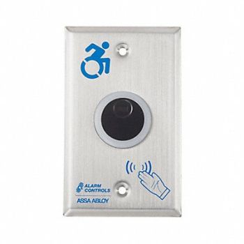 ALARM CONTROLS Electromagnetic Lock Activation Silver, 784RT0