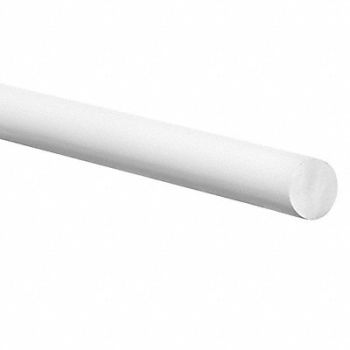 GRAINGER APPROVED K4782 Buna-N Round Cord 7/16 D 50 L 70A White, 784U51