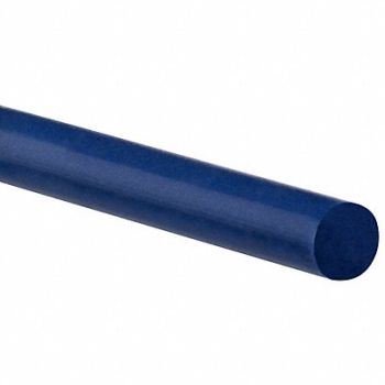 GRAINGER APPROVED K4797 Silicone Round Cord 6mm D 100 L 70A Blue, 784VY0