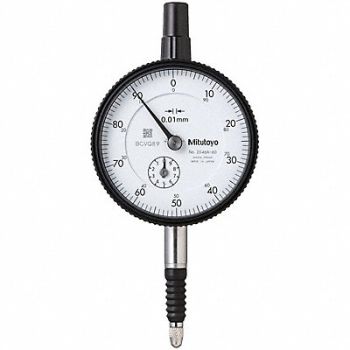 MITUTOYO Dial Indicator 0 to 10 mm White, 785TH1