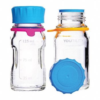 DURAN Bottle Glass 125 mL 4 oz PK4, 786DY4