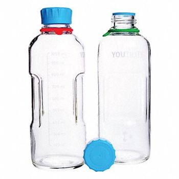 DURAN Bottle Glass 1000 mL 34 oz PK4, 786DY7