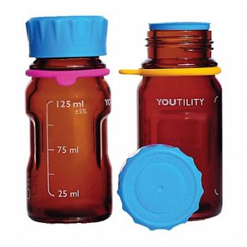 DURAN Bottle Glass 125 mL 4 oz PK4, 786DY8