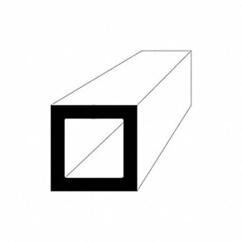 GRAINGER APPROVED Aluminum Square Tube 6 ft Overall L, 786J94