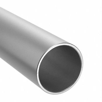 GRAINGER APPROVED Aluminum Round Tube 6 ft Overall L, 786KD1