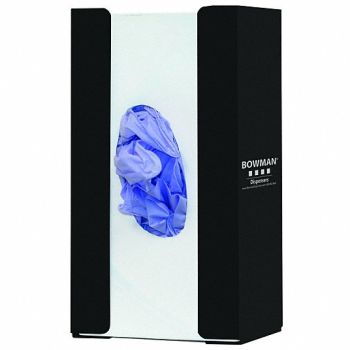 BOWMAN DISPENSERS Glove Dispenser Metal Black Single, 786R72
