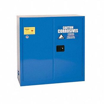 EAGLE Corrosives Safety Cabinet Blue, 786UY5