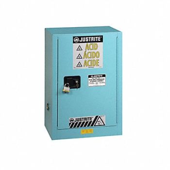 JUSTRITE Cabinet Steel 1 Shelves Blue, 786VA0