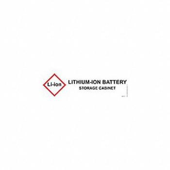 JUSTRITE Single Label Blk Red White Stick Label, 786VA4