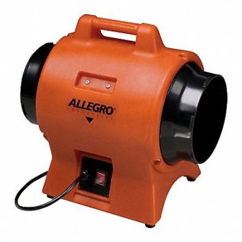 ALLEGRO ConfinedSpaceBlower Blk/Orng/Yell 12.5 W, 786ZG7