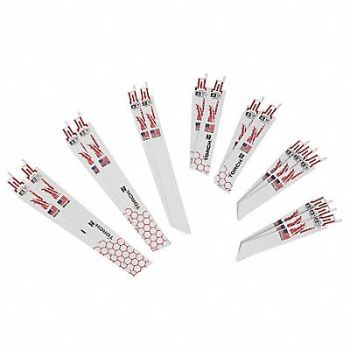 MILWAUKEE Sawzall Blade Set Bi-Metal PK16, 786ZK3