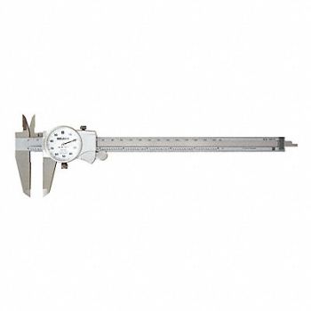 MITUTOYO Dial Caliper 0 to 6 Range 0.001, 787DJ2