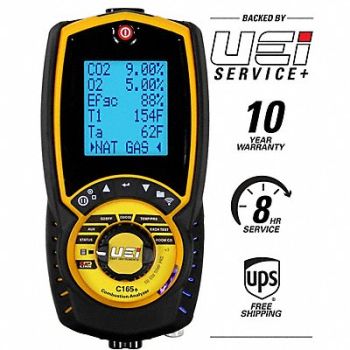 UEI TEST INSTRUMENTS Combustion Analyzer Resdental/Commrcial, 787DK5